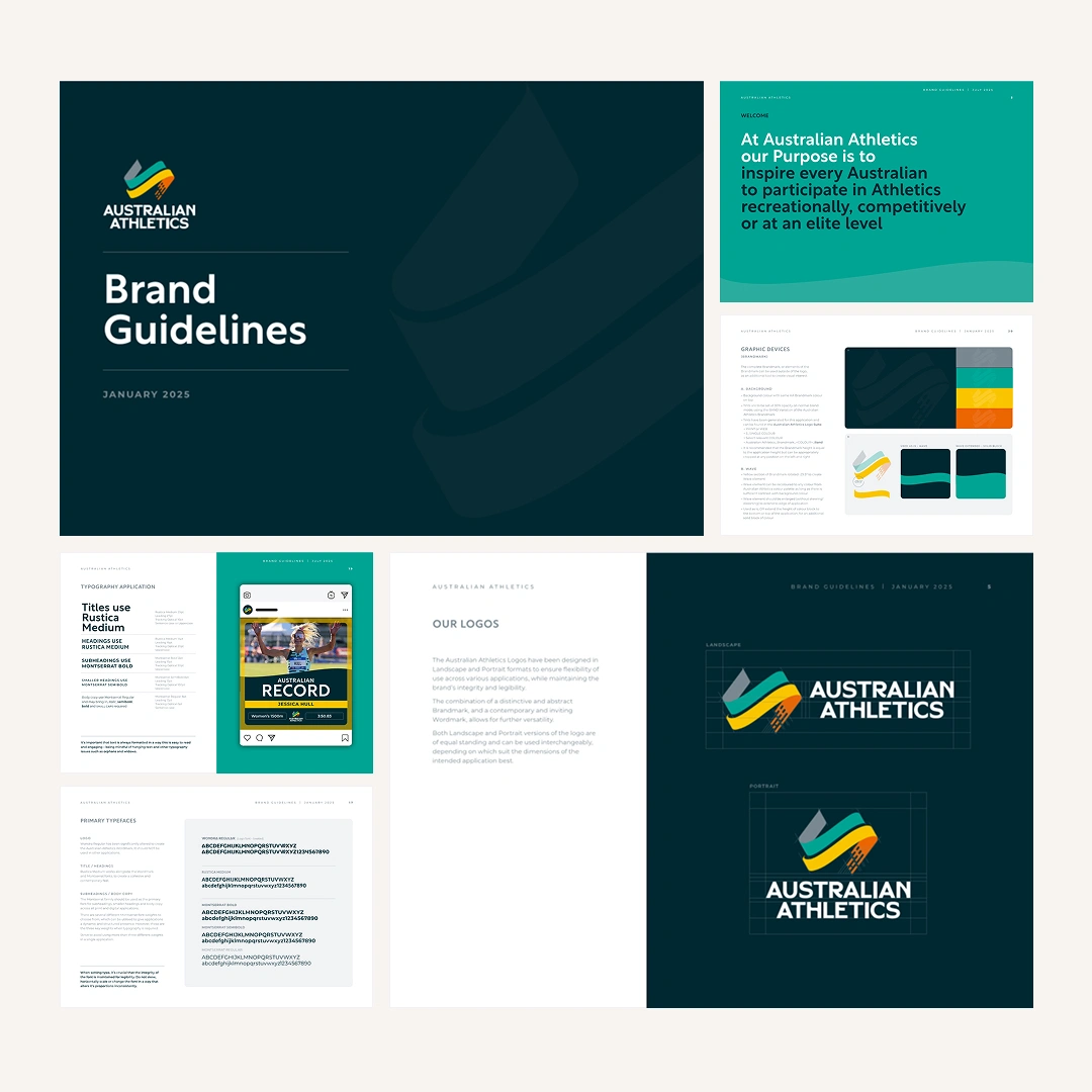 celostna grafična podoba australian athletics