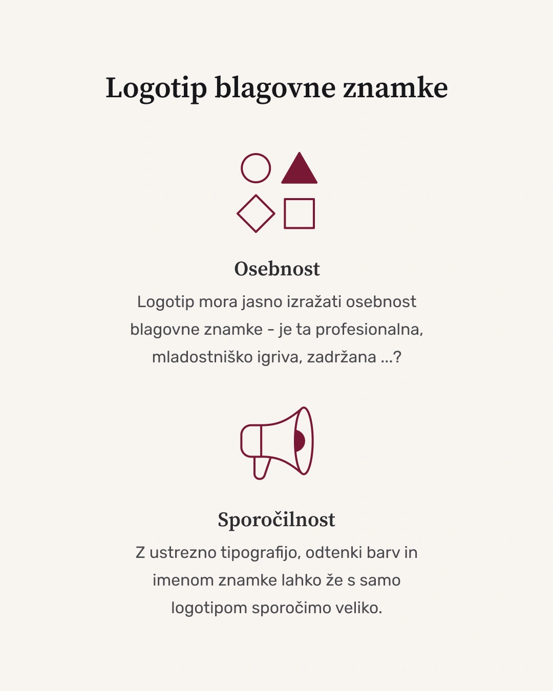 logotip - njegova osebnost in sporočilnost