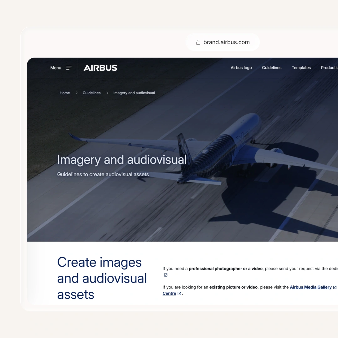 spletna celostna grafična Airbus